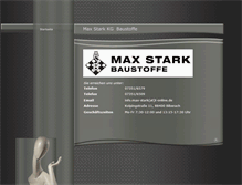 Tablet Screenshot of max-stark-baustoffe.de